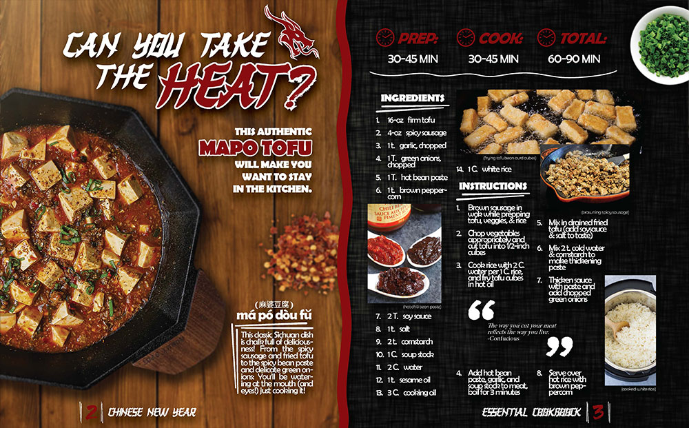 Chinese New Year Cookbook spicy tofu dish recipe