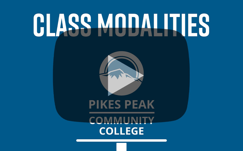 Pikes Peak Community College Class Types Infographic Video